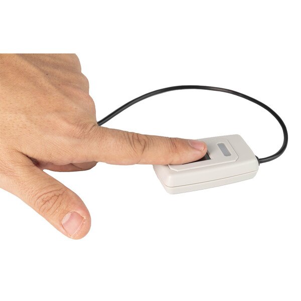 finger being scanned